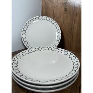 "Farmhouse Chickenwire" Salad Plates (4) by Tabletops Gallery